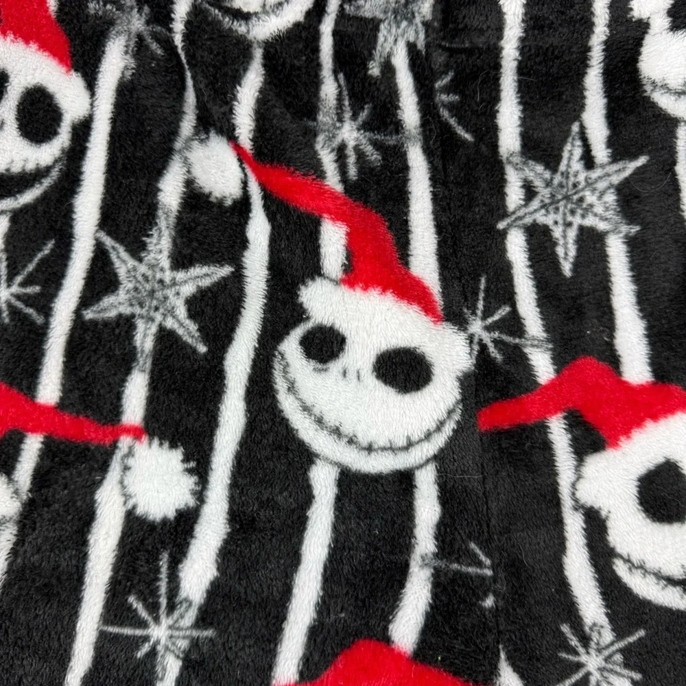 Disney Black Red White Jack Skellington Holiday Pajama Pants - Picture 3 of 10